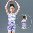 thumbnail image 5 of URMAGIC 3-12T Leotards for Girls Gymnastics with Shorts Mermaid Unicorn Pattern Sleeveless Biketards, 5 of 6