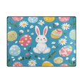 thumbnail image 5 of Yayeee Area Rugs for Living Room 5.2'x4' Non Slip Washable Bedroom Floor Carpet, Blue Easter Bunny, 5 of 5