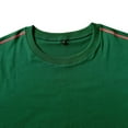 thumbnail image 4 of SWSMCLT Men's Cotton T Shirt Fashion Classic Summer Soft Light Short Sleeve Comfy Slim Fit Top Contrast Color T-Shirt Green Medium, 4 of 4