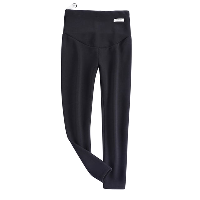 Gibobby Pantalones de invierno para mujeres Pantalones de lana para mujer, pantalones de cintura alta a la para embarazadas, mallas cómodas, pantalones(Negro,XG)