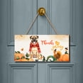 thumbnail image 2 of Happy Thanksgiving Bullmastiff with Turkey Pumpkins Autumn Vibes Landscape Wood Sign Dog Lover Hanging Wall Home Decor - 12018, 2 of 5