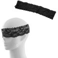 thumbnail image 1 of Chockeie 2pcs Role Playing Lace Blindfold Sleeping Mask Adult Eye Protection Mask Toy for Couples (Black), 1 of 5