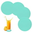 thumbnail image 1 of Juego de posavasos reutilizables y duraderos antideslizantes, posavasos de silicona antideslizantes adecuados para mesa de centro, 1 of 5