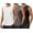 Black/Deep Grey/White, variant on Men's Gym Tank Top Quick Dry 3 Pack UPF 50+ Sleeveless Workout Shirts Summer Sun Protection Running Tank Tops