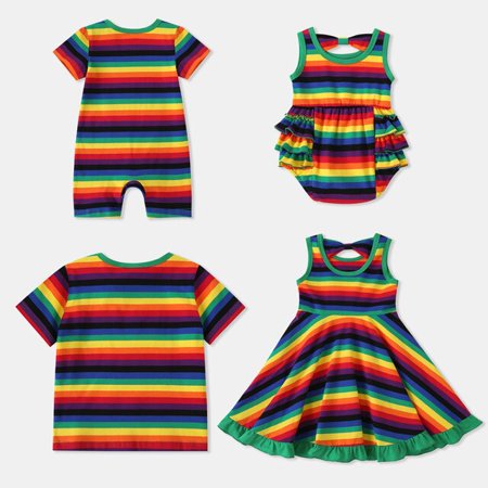 

2021 Christmas Family Matching Pajamas stripe Set happy Adult Kid Family Matching Clothes Top+Pants Sleepwear Pj s Set Baby Romp