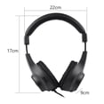 thumbnail image 4 of Casco Auriculares de Monitor estéreo con cable Auriculares sobre la oreja con controlador de 50mm Enchufe de 6,5mm para grabación Monitoreo Apreciación de música Negro (NO para PC) TOMSHOO Casco, 4 of 6