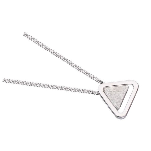Simple Design Alloy Collarbone Necklace Girls Party Wedding Alloy Collarbone Ceremony Portable Triangular Pendant Neck Jewellery