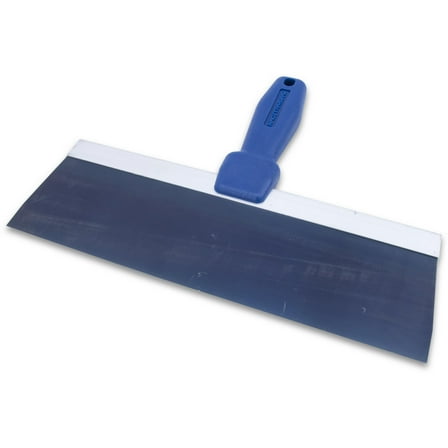 MARSHALLTOWN Blue Steel Taping Knives, 12 Inch Blade Size, Aluminum Backing Plate, Plastic Handle, 5512P