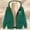 Army Green#2, variant on Plus Size Women's Printed Fleece Hooded Sweatshirt Jacket with Full Zip, Casual Long Sleeve Winter Velour Pullover Coat for Cold Weather, Fashionable Warm Outerwear for Daily Outings