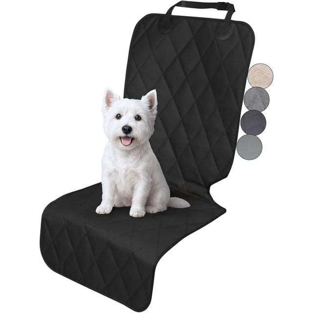 Dog Front Seatflex Seat Protector for Dog Car Cover for Pet Front Single Bucket Captain Chair Protector Grey