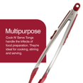 thumbnail image 4 of Zyliss Pince en Silicone et Acier Inoxydable 13 Pouces, Rouge, 4 of 9