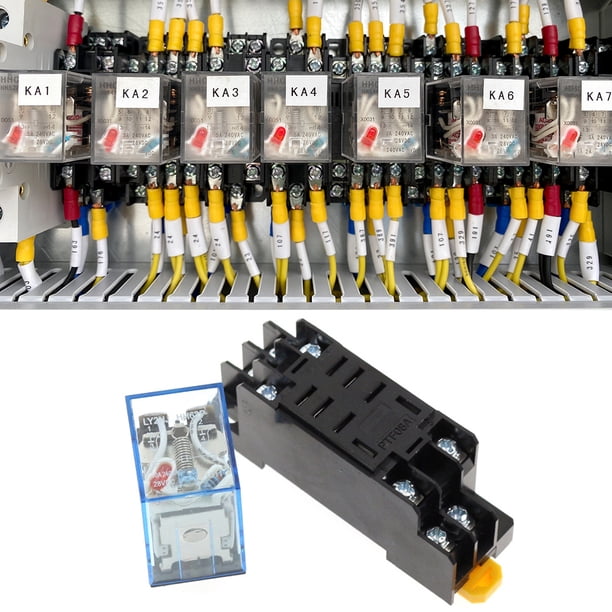 LY2NJ JQX-13F commutateur de relais intermédiaire général AC 200 V/DC 24 V/DC 12 V 8PIN 10A