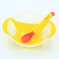 thumbnail image 3 of SEWACC Toddler Eating Essentials Suction Bowl Yellow 1 Set for Mealtime, 3 of 5