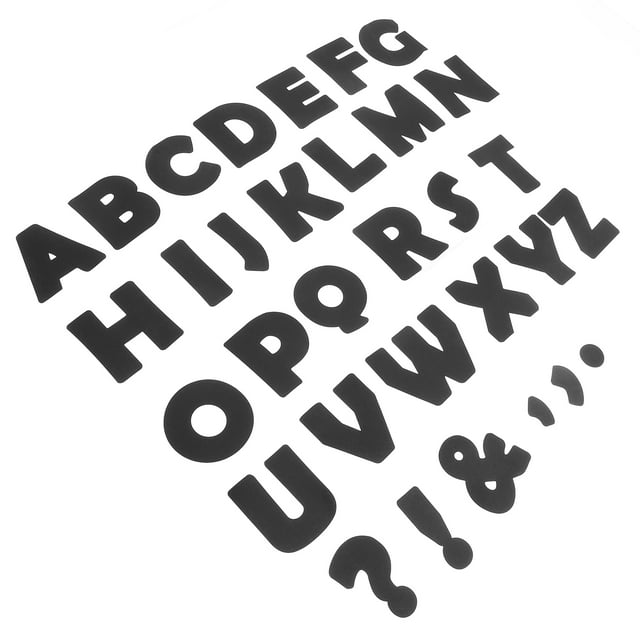 SOPOTUTU 150Pcs Precut Black Cardstock Letters for Bulletin Board Letter Signs and Decorations
