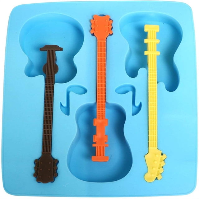 Bandeja Para Cubitos de hielo ANGGREK Silicona flexible Forma de guitarra