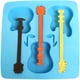 thumbnail image 4 of Molde de hielo con forma de guitarra, novedoso molde de silicona para hacer hielo, 4 of 10