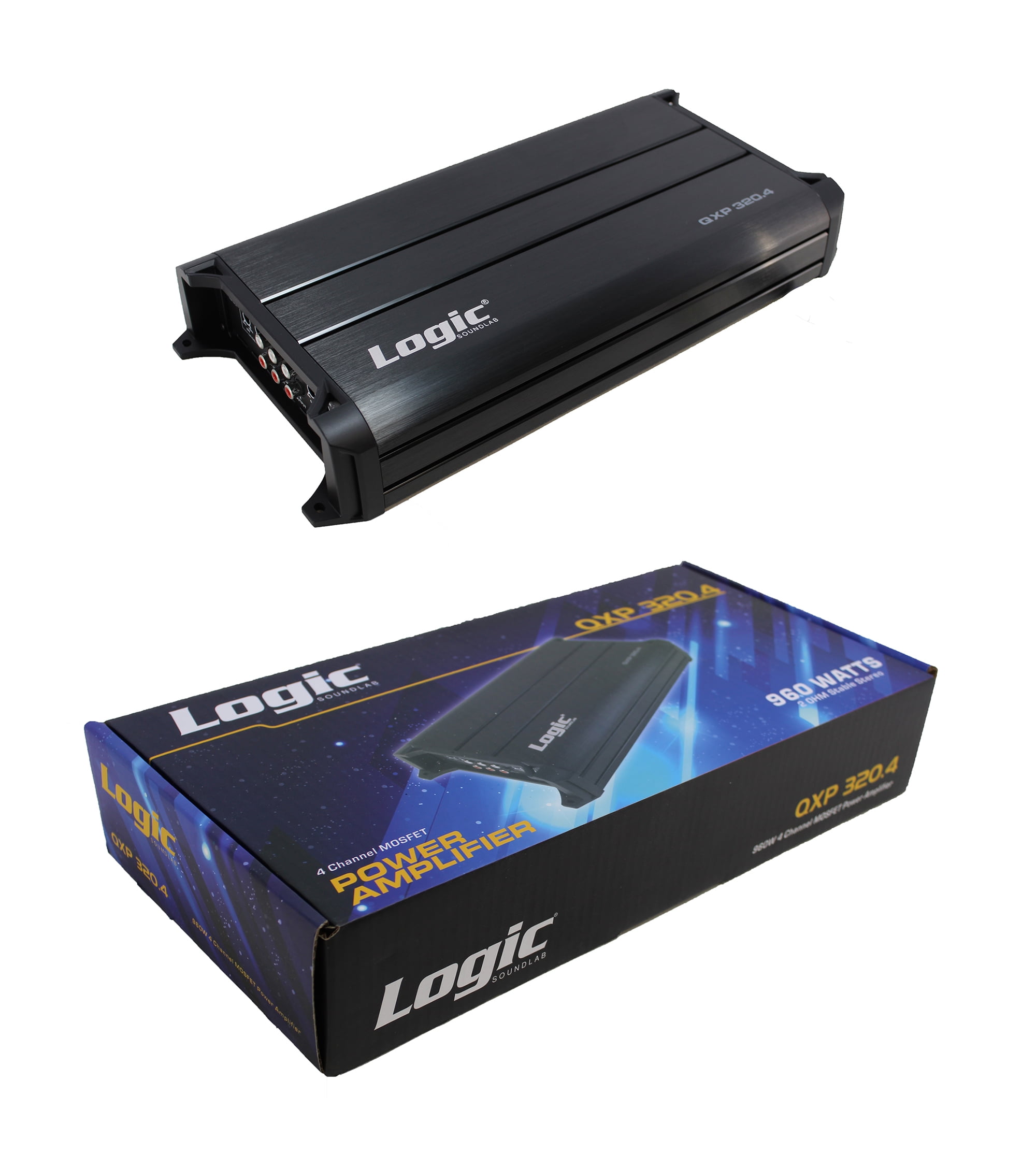 960 Watt 4 Channel Logic MOSFET Power Amplifier Pro Car Audio QXP320.4