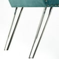 thumbnail image 6 of Posh Living Katherine Velvet Upholstered Bench with Acrylic Legs in Slate Blue, 6 of 8