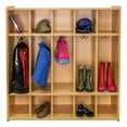 thumbnail image 4 of Tot Mate Preschool Floor Locker Storage Cubbies, Classroom Furniture, Maple 46"W x 15"D x 47.5"H RTA, 4 of 6