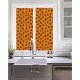thumbnail image 2 of Window Privacy Film Orange Halloween Stained Glass Window Film Decorative Sun Block Window Cover Horror Pumpkin Ghost Face Window Clings Static Adhesive Sticker for Bathroom 17.7"x39.3", 2 of 7