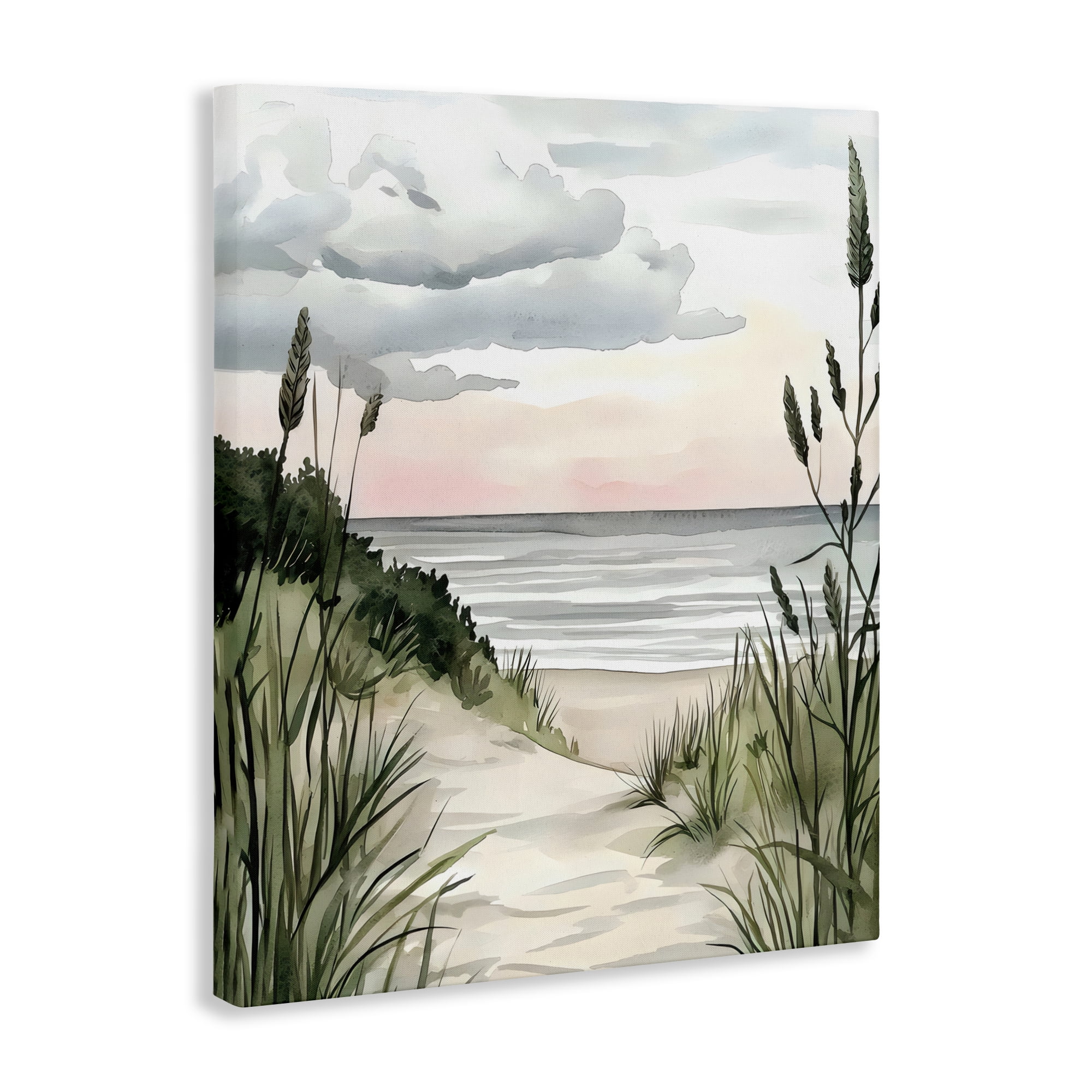 Stupell Industries Coastal Calm Seaside Dunes Canvas Wall Art, design by Riley B