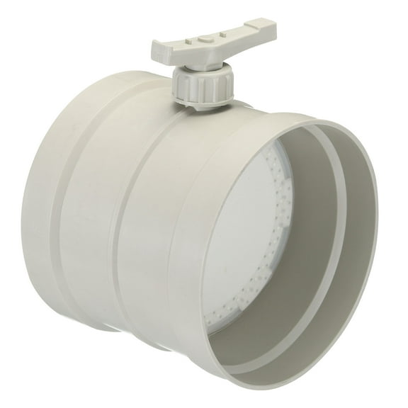 Uxcell 8" HVAC Duct Manual Volume Damper, PP Adjustment Flame Retardant Airflow Backdraft Damper Control Valve Beige
