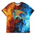 thumbnail image 5 of Wings of Fire T-Shirts for Men Women, Funny Novelty Tee for Adults, Fashion 3D Print Short Sleeve, Unisex Casual Crew Neck Tee, 5 of 8