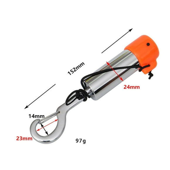 Langgg Scuba Diving Safety Tank Rattle Stick Signal Bell with Wrist Strap Hook Type