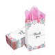 thumbnail image 2 of Bolsas de regalo DjinnGlory, paquete de 50 unidades, pequeñas, con estampado floral blanco y rosa, 2 of 9