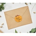 thumbnail image 2 of Darling Souvenir 45 Pcs Orange Round Floral & Anchor Save The Date Stickers DIY Envelope Seals-1.6 Inches, 2 of 4