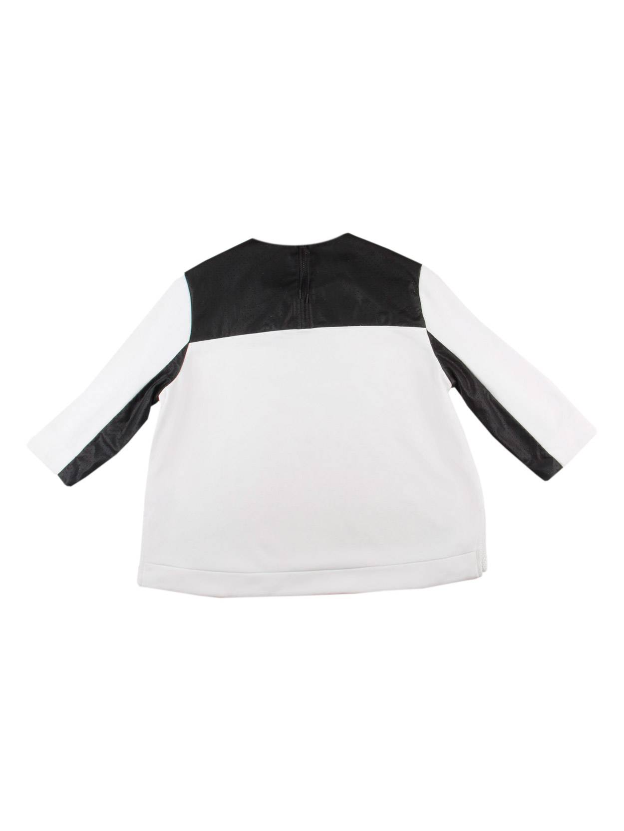 Nike Womens WMNS NSW Perforated Long Sleeve Sweatshirt White/Black Size L - image 2 of 2
