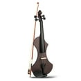 thumbnail image 1 of Violín eléctrico ammoon 4/4 de madera macera con accesorios: arco, estuche, audífonos y cable de audio 6.35mm, color vino tinto., 1 of 6