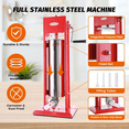 thumbnail image 5 of Hakka 15 Lb/7L Vertical Sausage Stuffer, Stainless Steel 2-Speed Manual Meat Filler with 4 Stuffing Nozzle, 5 of 8