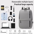 thumbnail image 2 of Conjunto de bolso de negocios para hombre, mochila para portátil de alta capacidad con puerto USB, doble, 2 of 8