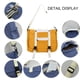 thumbnail image 3 of Bolso de lona para el hombro, bolso bandolera informal para estudiantes universitarios, amarillo, 3 of 5