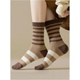 thumbnail image 4 of YooGuoGuo Women's 6pairs Floral Plaid Print Crew Socks, 4 of 7