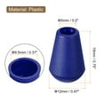 thumbnail image 2 of Unique Bargains 20Pack Plastic Cord Lock Bell End Stopper Cord End Lock Rope Fastener, Dark Blue, 2 of 5