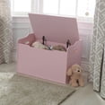 thumbnail image 3 of KidKraft KidKraft Austin Wooden Toy Box/Bench with Safety Hinged Lid - Pink, 3 of 6