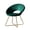 Green, variant on iooHug Modern Silky Velvet Upholstered Accent Chair with Metal Sled Base.(Blue)