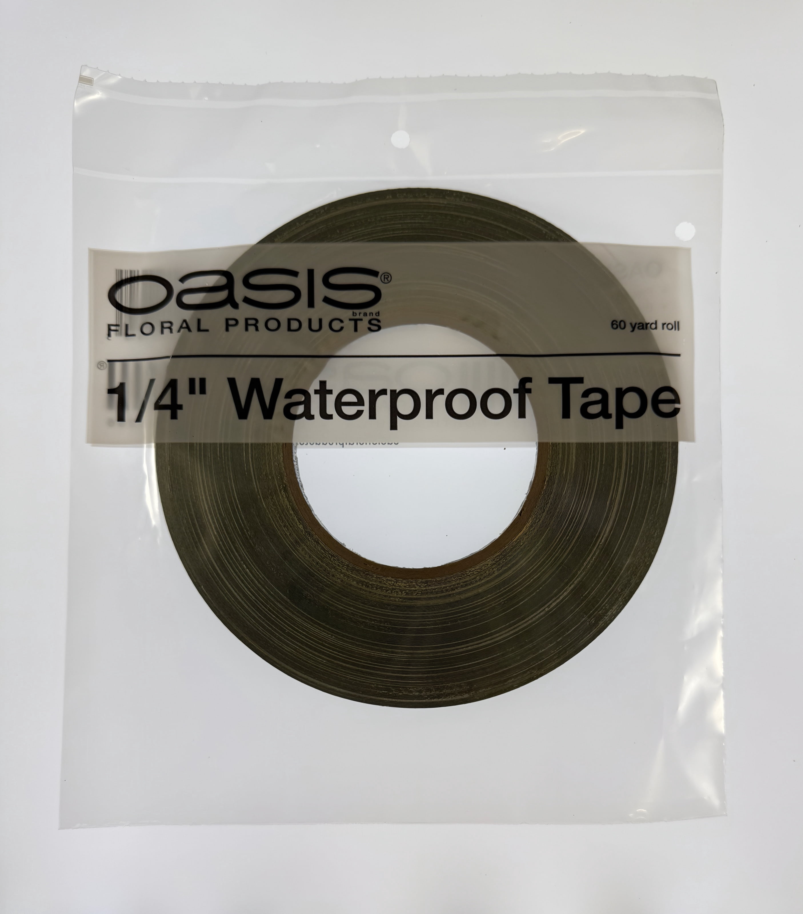 1/4'' X 60yds Green Waterproof Tape Case of 48 Rolls