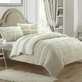 thumbnail image 2 of Chloe 3 or 2 Piece Comforter Set Ultra Plush Micro Mink Sherpa Lined Bedding – Decorative Pillow Shams Included, 2 of 6