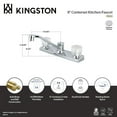 thumbnail image 4 of Kingston FB121 Columbia Two-Handle 2-Hole 8" Centerset Kitchen Faucet in Polished Chrome, 4 of 4