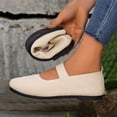 thumbnail image 2 of YHAJDS Fashion Shoes for Women Plus Size Solid Color Knit Mesh Breathable Slip On Casual Summer Flats, 2 of 8