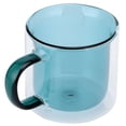 thumbnail image 3 of Glass Mugs, Borosilicate Glass Easy To  Glass Coffee Mugs  For Beverage For Water For Coffee For Wine Light Green, 3 of 8