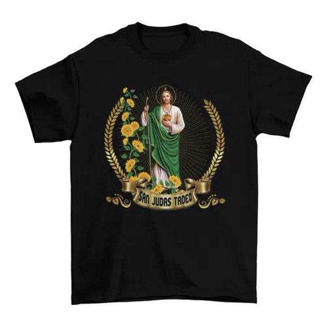 Prue cotton San Judas de Tadeo: Mexico's Defender of Lost Causes T-Shirt100% Cotton