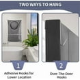 thumbnail image 4 of NOGIS 30 x 20 Inch Hanging Laundry Hamper Large Hanging Laundry Bag with 2 Hooks Tear-Resistance Over The Door Laundry-Hamper for Dirty Clothes Organization and Storage, Save Bathroom Space, 4 of 7