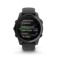thumbnail image 2 of Garmin fēnix® E – 47 mm, AMOLED, Premium Multisport GPS Smartwatch, Long-Lasting Battery Life, Slate Gray Steel with Black Band, 2 of 5