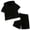 C115-Black, variant on Size 3-7 Years Boys Summer Clothes Hooded Tops Workout Shorts 2 Piece Set Fashion Outfits,2-3 Years