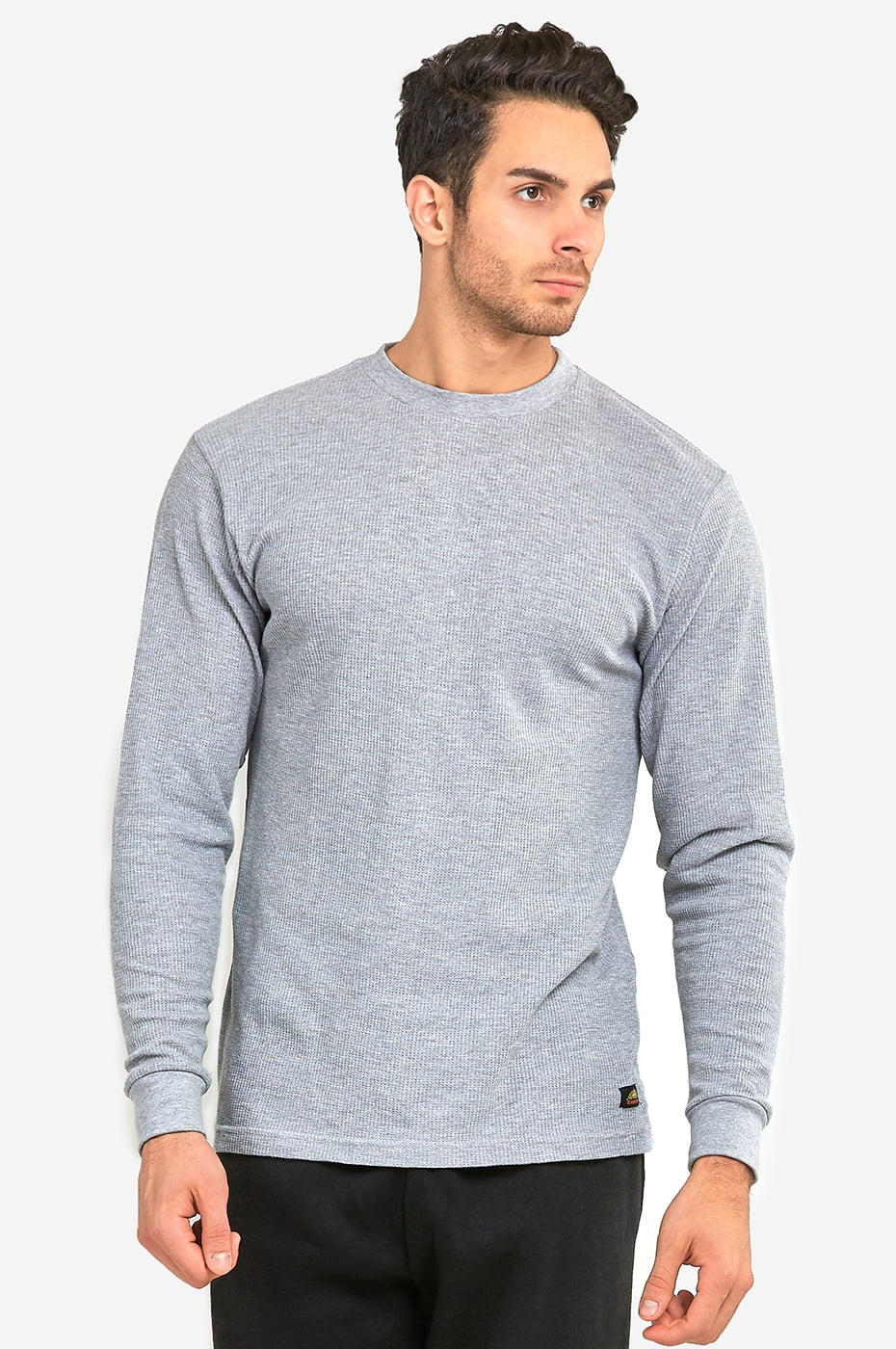 Waffle Thermal Long Sleeve Waffle Henley Thermal Men Shirt Sleeve Long ...