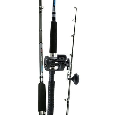 Okuma Great Lakes Trolling Fishing Rod and Reel Combo with Magda Pro DXT Line-Counter Reel, 7'6"